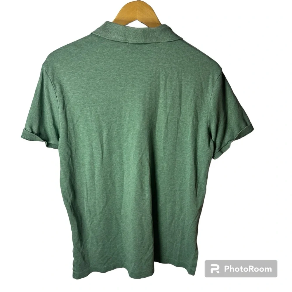 Polo Ralph Lauren Heathered Green Polo Men Size Large‎